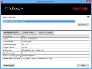 Sandisk SSD Toolkit - com! professional