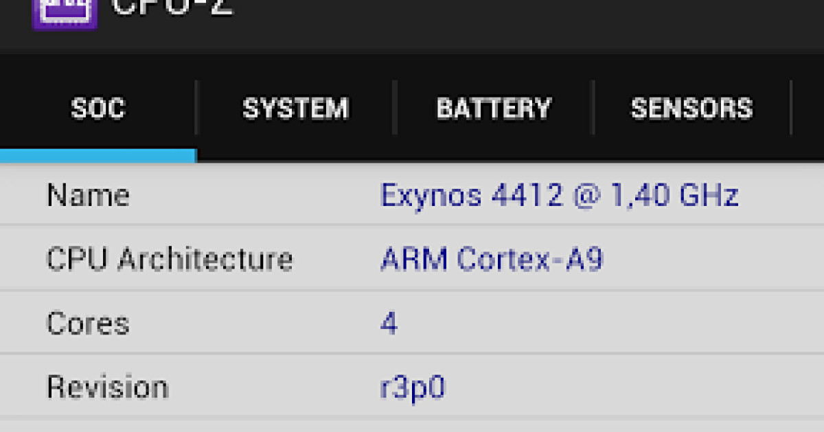 for android instal CPU-Z 2.08