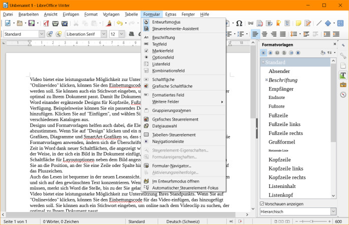 LibreOffice Writer 60