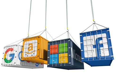 Container von Google, Amazon, Microsoft und Facebook
